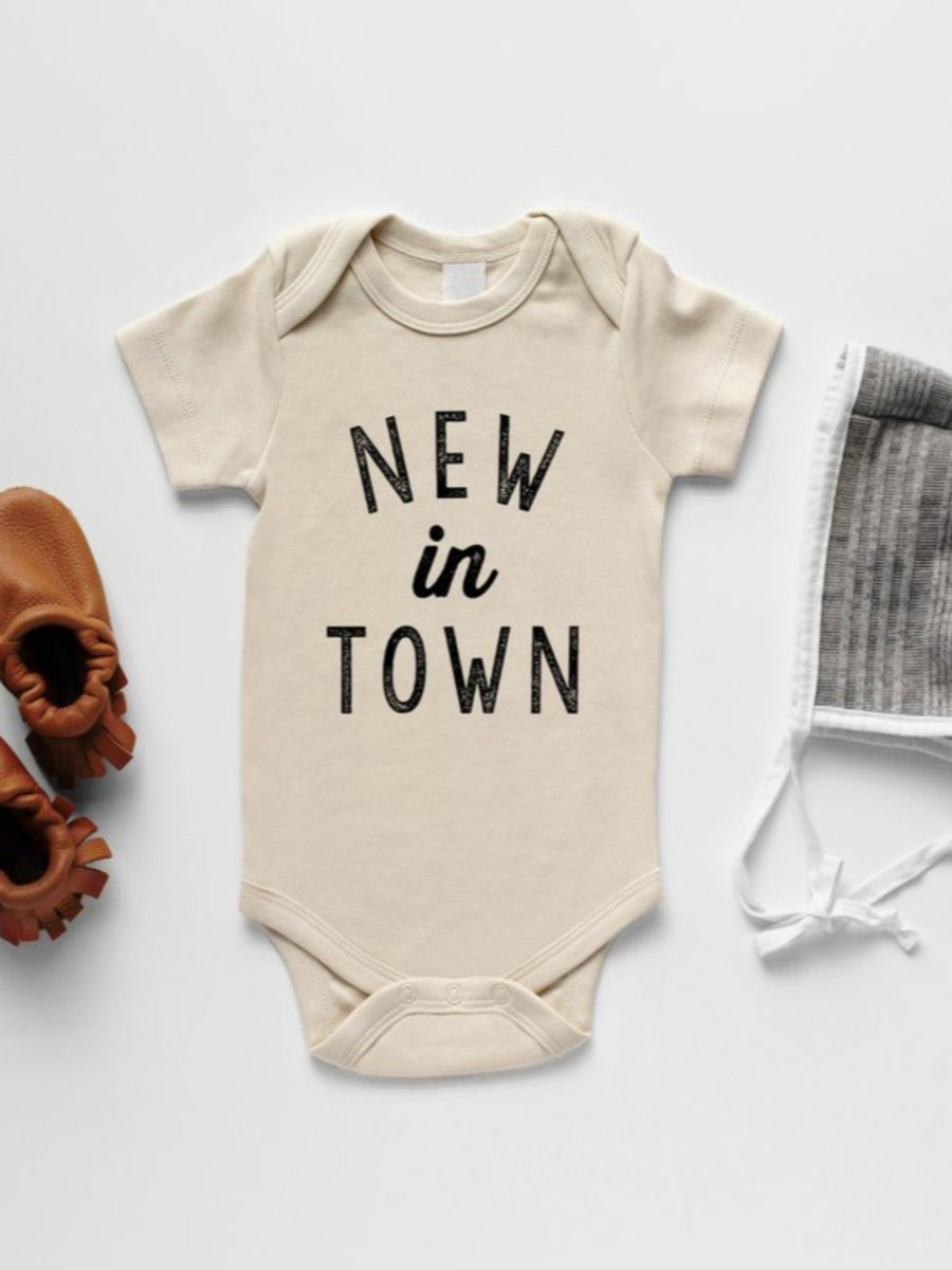 New in Town Short Sleeve Bodysuit Baby : One Pieces : Bodysuits : Short Sleeves Glad Folk 