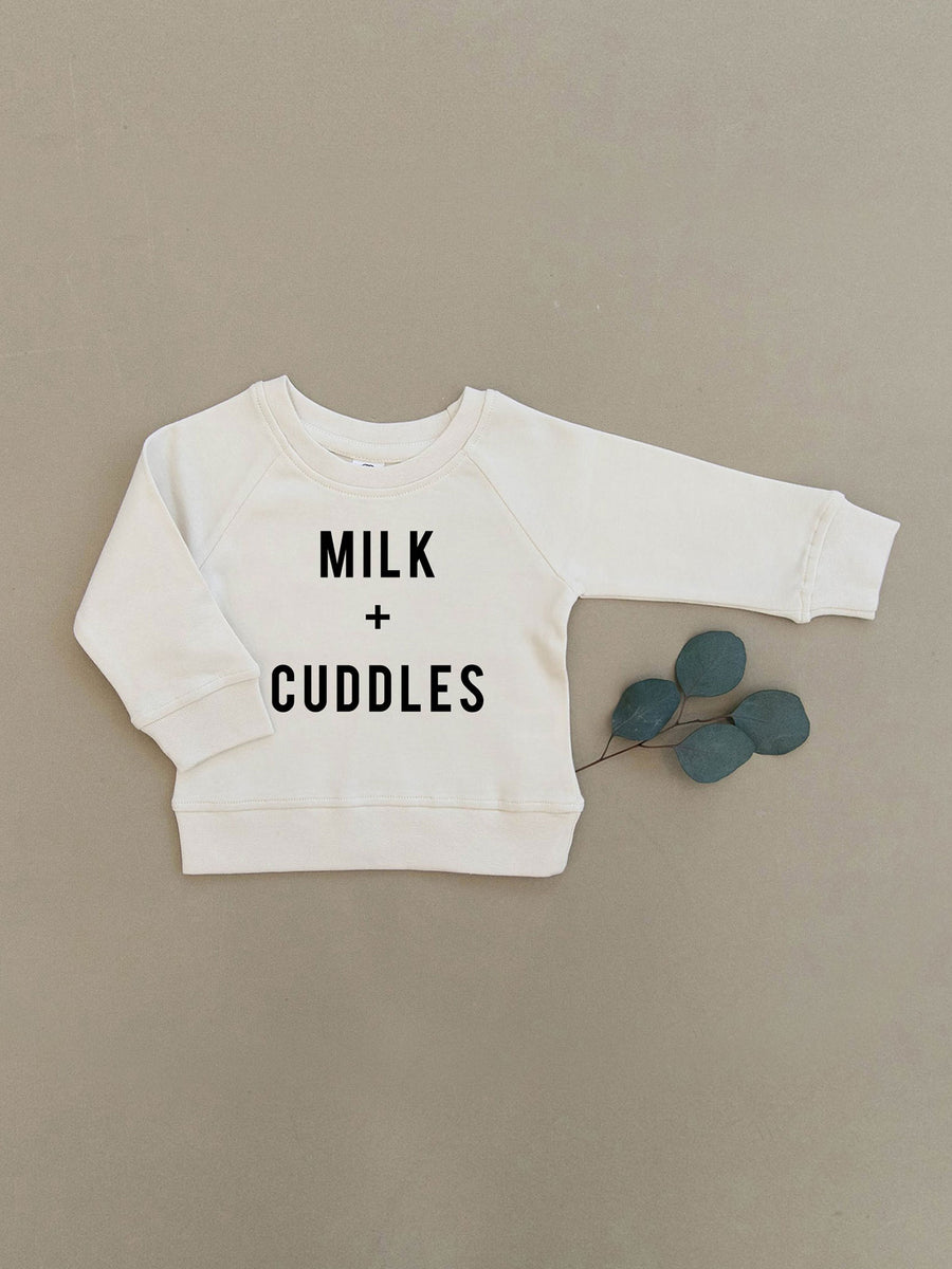 Milk + Cuddles Organic Pullover Baby : Tops : Long Sleeves : Pullovers Urban Baby Co. Milk + Cuddles Organic Pullover