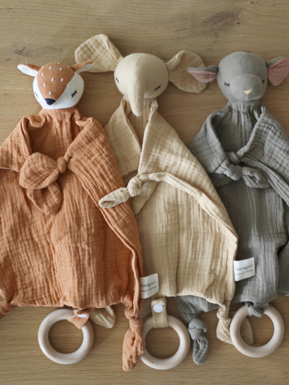 Organic Snuggle Lovie Blanket - Fawn Baby : Toys : Plush + Crinkle : Teethers Cheengoo Organic Cuddle Lovie Blanket, Fawn | Colored Organics®