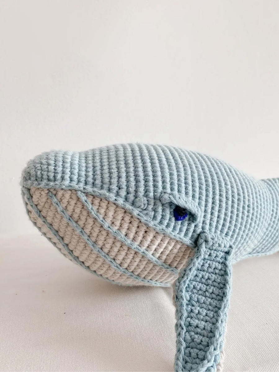 Organic Stuffed Whale Toy Baby : Toys : Plush + Crinkle BEBEMOSS 