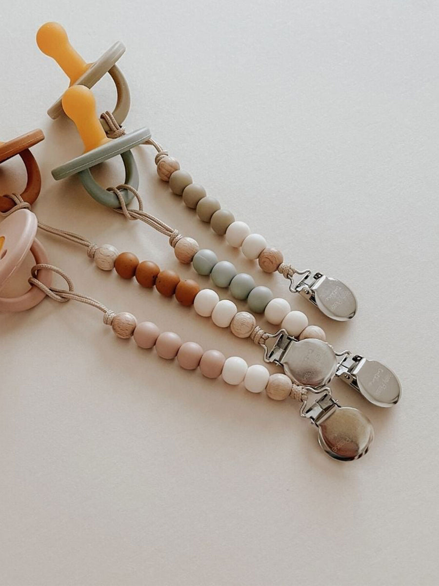 Petite Pacifier Clip Baby : Gear : Pacifier Clip Pretty Please Teethers Petite Pacifier Clip