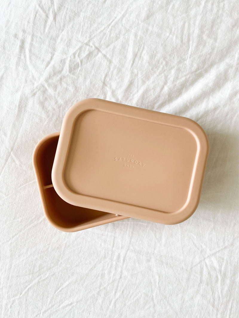 Silicone Bento Box Camper Sage Green for Toddlers and Kids