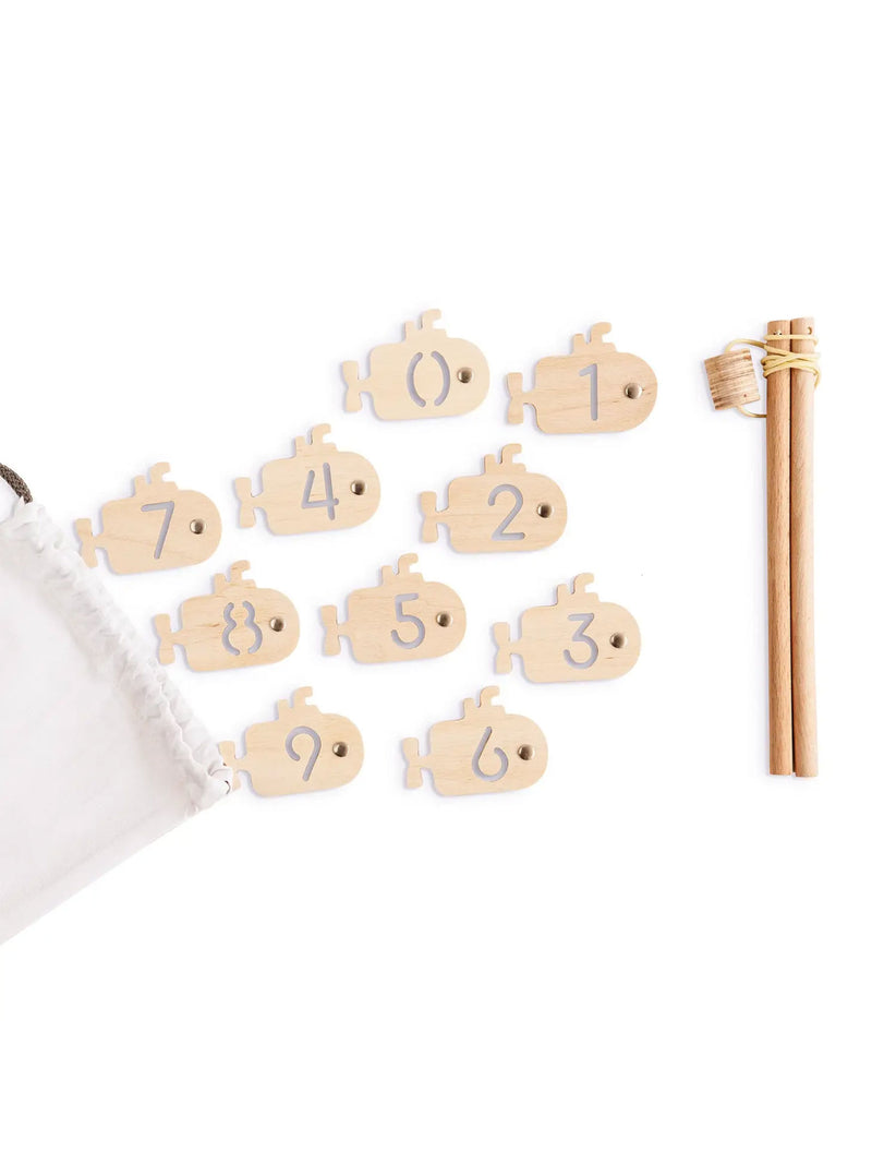 Submarines Wooden Fishing Game