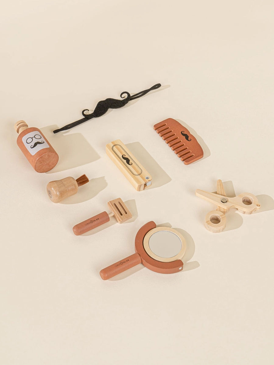 Wooden Barber Set Baby-Kids : Toys : Wooden Coco Village Wooden Barber Set