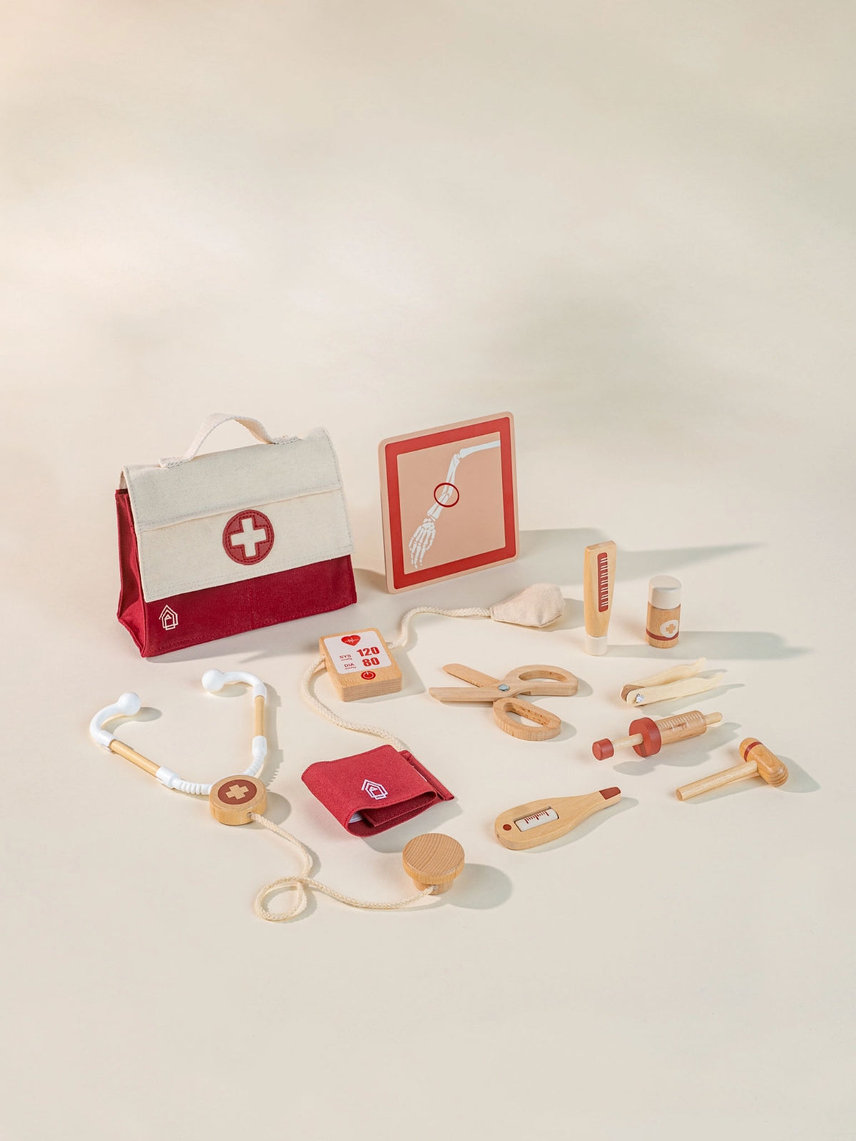 Wooden Doctor Play Set Baby-Kids : Toys : Pretend Play Coco Village Wooden Doctor Play Set for Kids | Colored Organics®