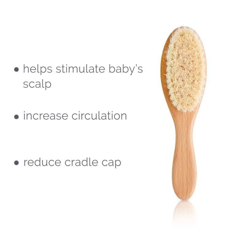 Wooden Hair Brush Set Baby : Nursery : Bath Natemia Wooden Hair Brush Set