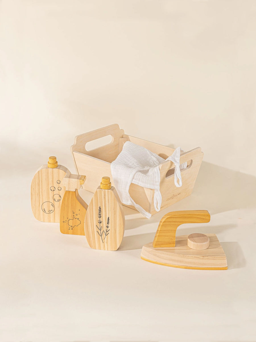 Wooden Laundry Play Set Baby-Kids : Toys : Learning : Wooden Coco Village 
