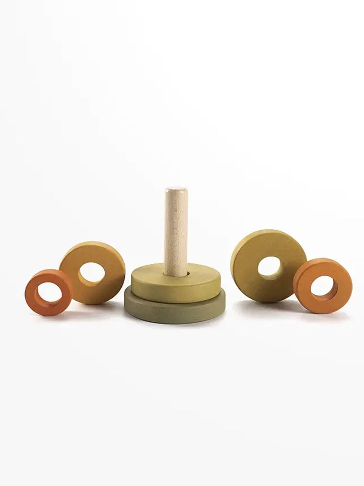 Wooden Mini Ring Stacker Baby-Kids : Toys : Stackers SABO concept Wooden Mini Ring Stacker for Babies | Colored Organics®