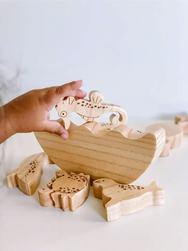 Wooden Sea Life Balance Stacking Toy
