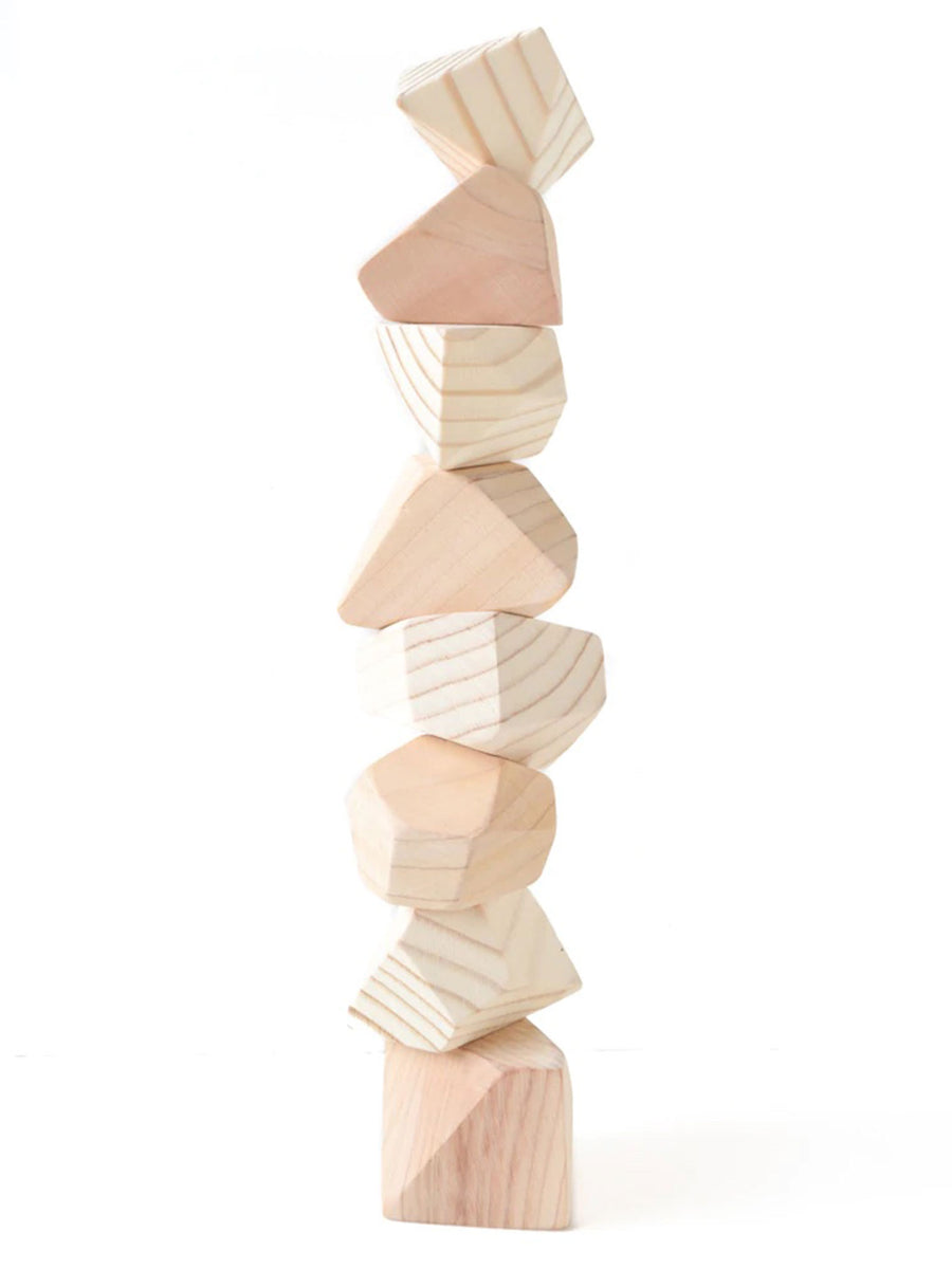 Wooden Stacking Rocks Baby-Kids : Toys : Wooden Rock Blocks Wooden Stacking Rocks