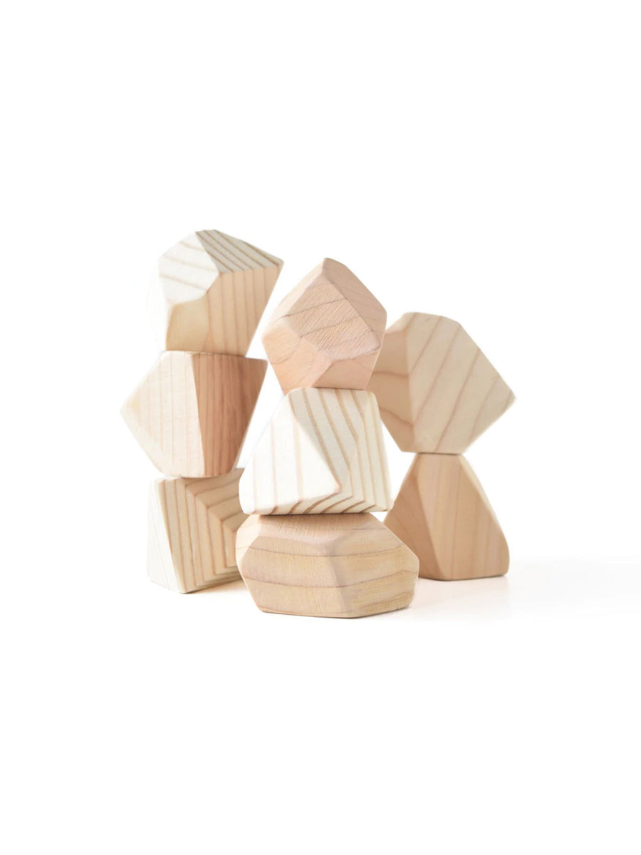 Wooden Stacking Rocks Baby-Kids : Toys : Wooden Rock Blocks Wooden Stacking Rocks