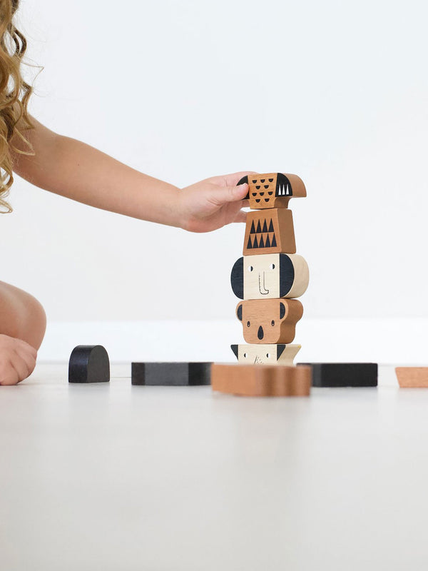 Animal Tower Baby-Kids : Toys : Wooden Wee Gallery 