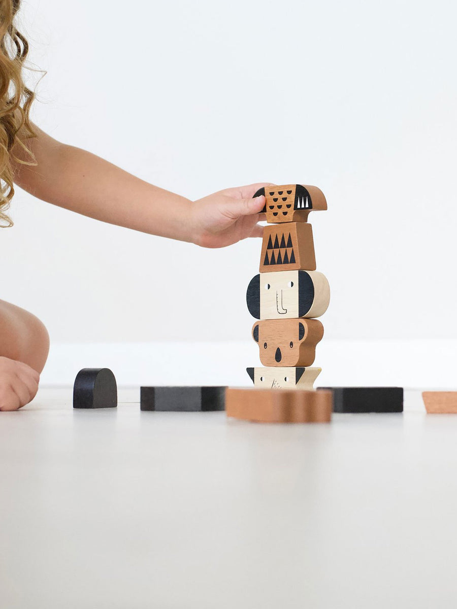 Animal Tower Baby-Kids :Toys :Wooden Wee Gallery 