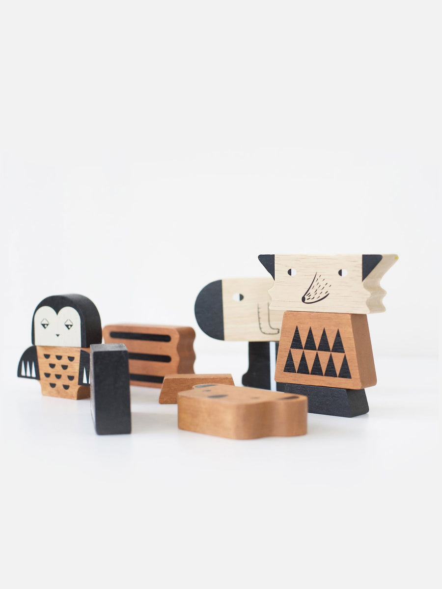 Animal Tower Baby-Kids :Toys :Wooden Wee Gallery 