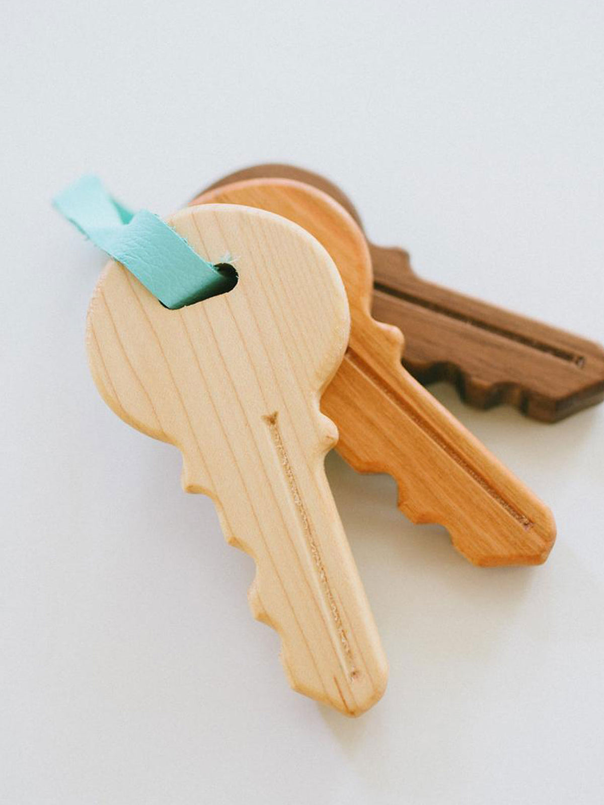 Wooden Toy Keys Baby : Toys : Wooden Bannor Toys Wooden Baby Toy Keys, Heirloom | Colored Organics®