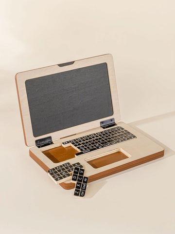 Wooden Baby and Kids Toy Laptop | Colored Organics®
