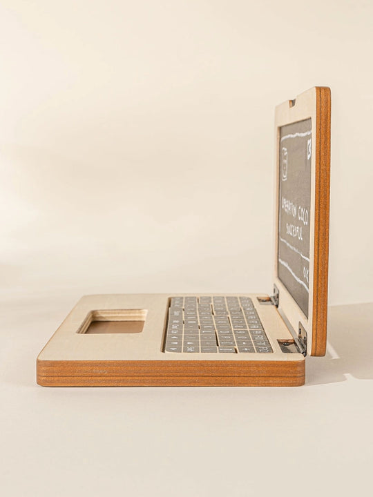 Wooden Baby and Kids Toy Laptop | Colored Organics®