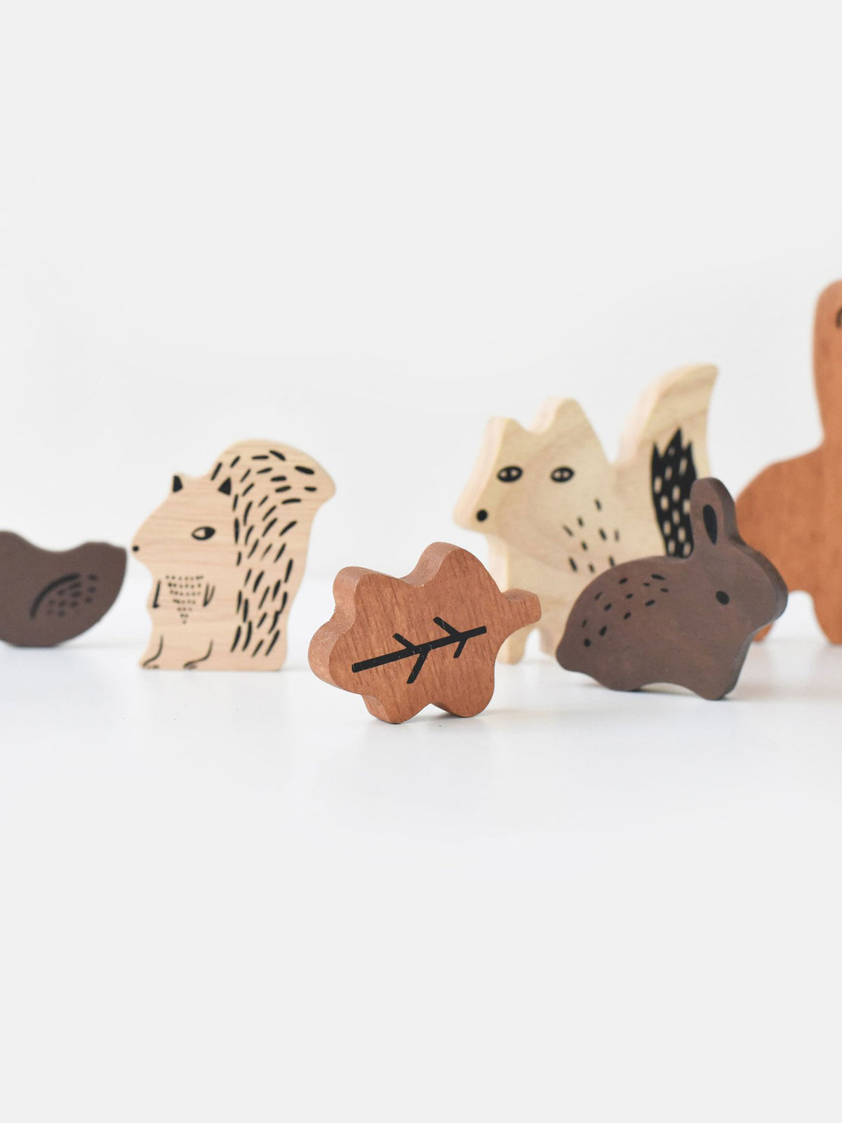 Woodland Wooden Tray Puzzle Baby-Kids : Toys : Puzzle Wee Gallery Woodland Wooden Tray Puzzle for Baby | Colored Organics®