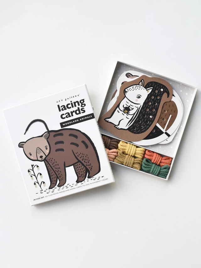 Woodland Animal Lacing Cards Baby-Kids :Toys :Learning Wee Gallery 