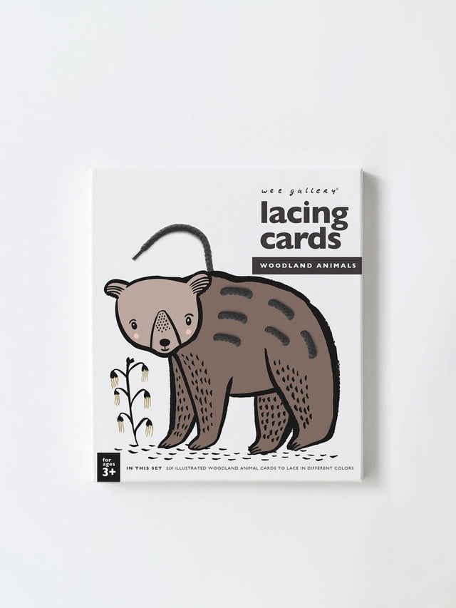 Woodland Animal Lacing Cards Baby-Kids :Toys :Learning Wee Gallery 