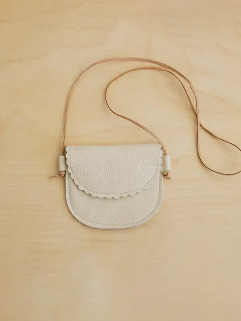 Toddler Scalloped Leather Purse Kids : Accessories : Bags Sun & Lace Scalloped Leather Toddler Purse | Colored Organics®