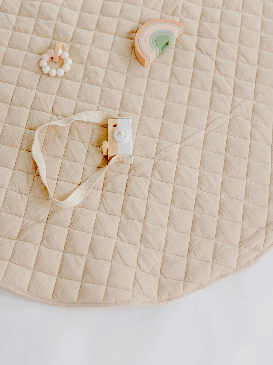 Quilted Round Play Mat Baby-Kids : Gear : Nursery : Gear bettrkind Quilted Round Play Mat